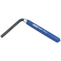 Blue-handled Draper Expert 7MM brake pad key with angled metal shaft, model BPR7A.