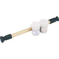 Draper Valve Grinding Kit with wooden handle, rubber suction cups, and two white abrasive paste containers.