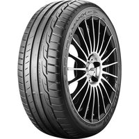 Dunlop Sport Maxx RT tire, 225/40 ZR19, black with sleek tread pattern and reinforced sidewalls, mounted on alloy wheel.