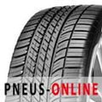 Goodyear Eagle F1 All Terrain tire with deep treads and sidewall pattern, designed for enhanced grip and durability.