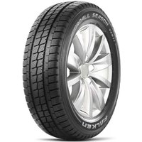 Falken EuroAll Season Van11 tyre, 215 60 17, black with detailed tread pattern and white sidewall lettering.