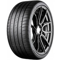 Black Firestone Firehawk Sport tire, 225/35 R20 size, with rim protection and sleek tread design.