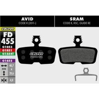 Galfer bike disc brake pad set for Avid Code R, SRAM Code R/RSC/Guide RE, includes two pads and a metal clip.