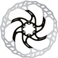 Galfer Wave 6-Bolt Disc Rotor, 223mm, silver outer with black inner design, featuring a unique wave pattern.
