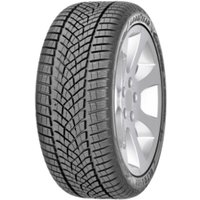 Goodyear UltraGrip tire, 225/45 R17, black tread with rim protection, runflat design, detailed grooves.