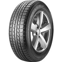 Goodyear Wrangler HP All Weather tire, 275/65 R17, black tread, sidewall lettering, with rim protection.
