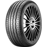 Hankook Ventus S1 Evo K107 tire, 195/40 ZR16, black with sleek tread design and rim protection, sporty appearance.