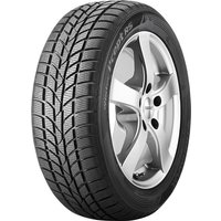 Hankook Winter i*cept RS tire, 205/65 R15, black tread with V-shaped grooves, silver alloy wheel rim.