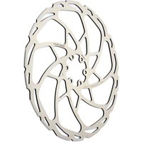 Hayes D-Series Rotor, 220mm, silver with intricate cutout pattern and six mounting holes.