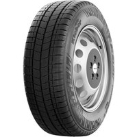 Kleber Transalp 2+ tire, black tread, 215/65 R15C size, silver rim with five circular holes, brand name on sidewall.