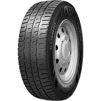 Kumho Winter PorTran CW51 tire, black tread with deep grooves, size 195/65 R16C, mounted on a silver wheel rim.