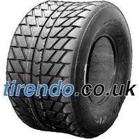 Maxxis C9273 rear wheel tire, 25x10.00-12, with deep V-tread pattern and dual branding, black rubber finish.