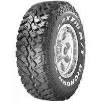 Maxxis MT-764 Bighorn tire, LT245/75 R16, aggressive tread, raised white lettering, rugged off-road design.