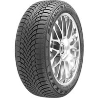 Maxxis Premitra Snow WP6 tire, 235/45 R19, black tread, silver rim, rim protection ridge, winter pattern design