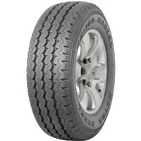 Maxxis UE-168 tire, 145/80 R12C, black rubber with zigzag tread pattern and reinforced sidewalls.