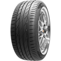Maxxis Victra Sport 5 VS5 tyre, 265/35 R18, black tread with asymmetric grooves, mounted on a silver alloy wheel.