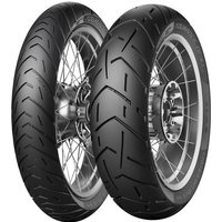 Black Metzeler Tourance Next 2 motorcycle tyre with deep tread pattern, size 150/70 ZR18, rear wheel fitment.