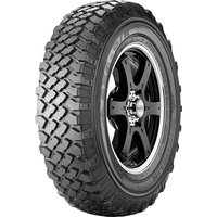 Michelin 4x4 O/R XZL tire, 7.50 R16C, rugged tread pattern, black rubber with silver and black alloy wheel.