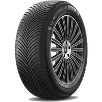Michelin Alpin 7 tire, 215/55 R17 98V XL, with black rubber and distinctive V-shaped tread pattern.