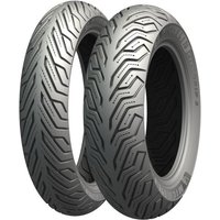 Michelin City Grip 2 scooter tyre, 110/90 13, black rubber with zigzag tread pattern, suitable for front or rear use.
