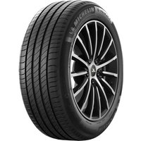 Michelin E Primacy tire, 285/45 R20, black with rim protection ridge, features sleek tread design and sidewall branding.