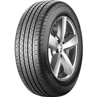 Michelin Latitude Tour HP tire, 215/65 R16 98H, with sleek tread pattern and silver alloy wheel rim.