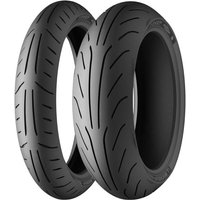 Black Michelin Power Pure scooter tyre, size 140 60 13, with sleek tread pattern and rounded profile.