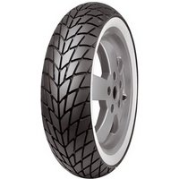 Mitas MC-20 Monsum scooter tyre, black tread with white sidewall, size 3.50 10, suitable for front or rear.