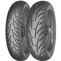 Mitas Touring Force-SC Scooter tyre, 3.50 10, black with sleek tread pattern, suitable for front or rear use.