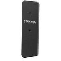 Black Moza CRP2 throttle replacement plate, rectangular with rounded edges and Moza Racing logo in white.