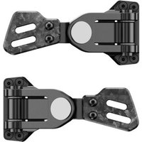 Moza Paddles Add On Kit for CS-Pro Steering Wheel, black carbon fiber finish, adjustable metal hinges, sleek design.