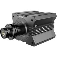 "Black Moza R12 V2 Wheel Base with ribbed sides, hexagonal shape, and central mounting hub"