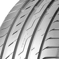 Nexen N Fera Sport tire with asymmetric tread pattern and wide grooves for enhanced grip and performance.