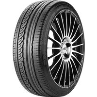 Nankang AS-1 tire, 235/50 R17 96V, black with detailed tread pattern and rim protection, mounted on a silver alloy wheel.