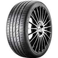 Black Nexen N Fera SU4 tire, 215/60 R16 99V XL, with sleek tread pattern and alloy wheel rim.