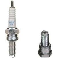NGK CR9E 6263 spark plug with copper core, ribbed ceramic insulator, and threaded metal base.