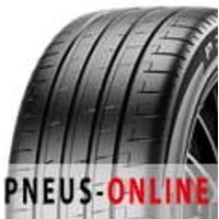 Pirelli P-Zero PZ5 tire with black tread, four grooves, and PNCS technology for enhanced noise reduction.