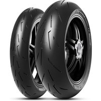 Pirelli Diablo Rosso IV Corsa motorcycle tyre, black with sleek tread pattern, size 190/50 ZR17, rear fitment.
