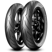 Pirelli Diablo Rosso Sport motorcycle tyre, black with sleek tread pattern, size 130/70 17, rear fitment.