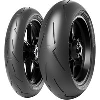 Pirelli Diablo Supercorsa SP V4 motorcycle tyre, sleek black tread, 180/60 ZR17 size, rear, sporty design.