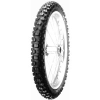 Pirelli MT21 Rallycross front tyre, black with knobby tread pattern, size 80/90 21, ideal for off-road use.