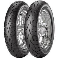 Black Pirelli Night Dragon motorcycle tyre, 100/90 19 (57H) TL, with deep tread pattern and sidewall branding.