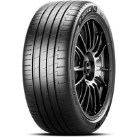 Black Pirelli P Zero E tyre with sleek tread pattern, size 235 40 19, featuring ELECT RunForward technology.