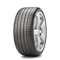 Pirelli P Zero PZ4 LS tire, 245/40 R20, black with rim protection, detailed tread pattern, silver rim.