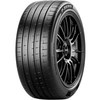 Pirelli P Zero PZ5 tire, black with sleek tread pattern, rim protection, and visible branding on the sidewall.