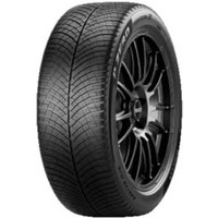 Pirelli P Zero Winter tire, 315/35 R20, black tread, rim protection, detailed grooves, mounted on black alloy wheel.