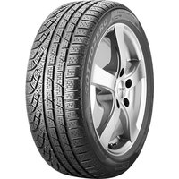 Pirelli Winter 240 SottoZero tire, 235/45 R18, black tread with rim protection, silver alloy wheel.