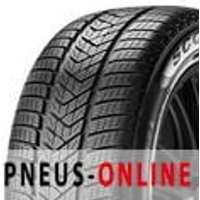 Pirelli Scorpion Winter tire with detailed tread pattern, black rubber, and sidewall branding.