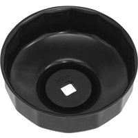 Black Sealey 14 flute oil filter cap wrench with square drive hole, designed for Mercedes Bluetec models.