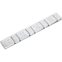 Sealey adhesive zinc plated steel wheel weight strips with 5g and 10g segments in a linear arrangement